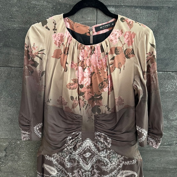 Etro Silk Dress size 46 made in Italy - Picture 5 of 13